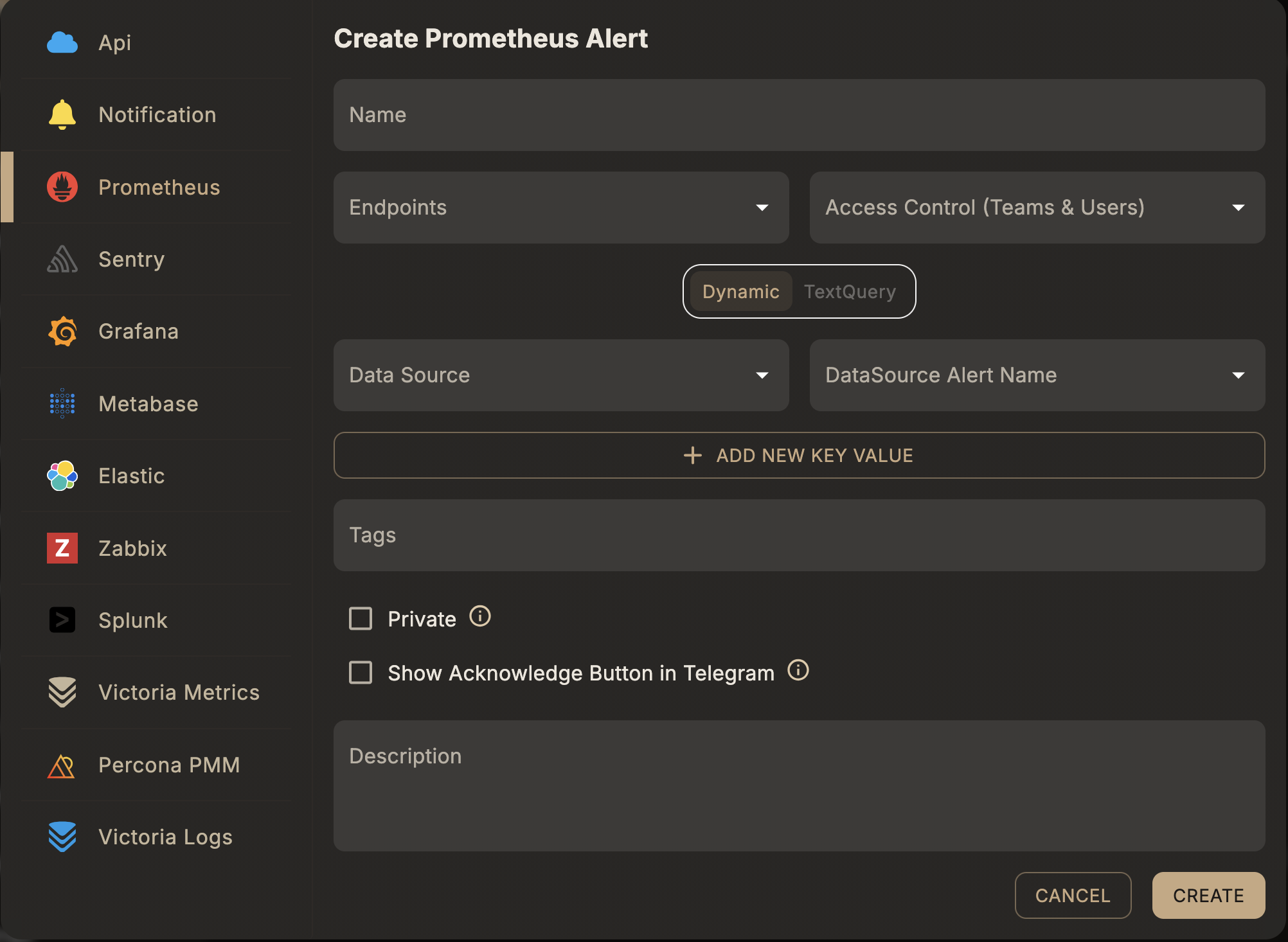 create prometheus alert
